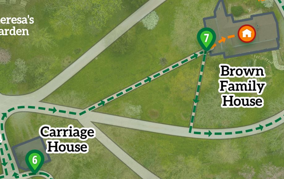 Map to farmhouse
